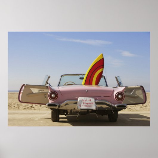 Gewoon gehuwd bord en surfboard poster (Voorkant)