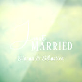 Gewoon gehuwde auto raamsticker (Vel 3)