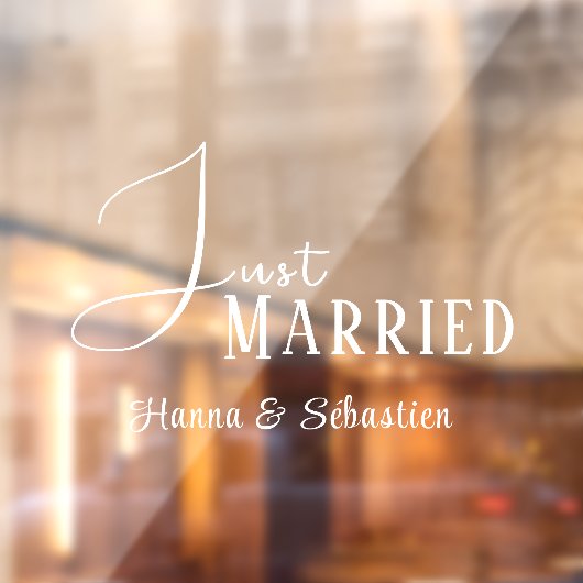 Gewoon gehuwde auto raamsticker (Vel 2)