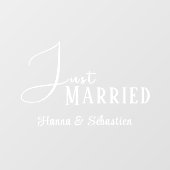 Gewoon gehuwde auto raamsticker (Vel)