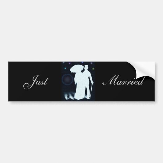 Gewoon gehuwde Bumpersticker (Voorkant)