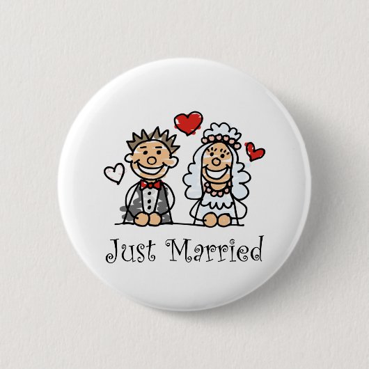 Gewoon gehuwde Button (Voorkant)