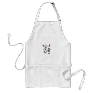 Gewoon gehuwde cadeaus Pas getrouwd Gifts Honeymoo Standaard Schort