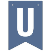 Gewoon gehuwde Dusty Blue Boho Bunting Flags Vlaggetjes (Derde vlag)