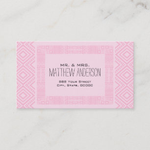 Gewoon gehuwde etnisch Boho-chic Calling Card 2 Contactkaartje