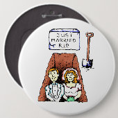 Gewoon gehuwde RIP-Button Ronde Button 6,0 Cm (Voorkant /achterkant)