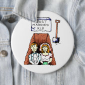 Gewoon gehuwde RIP-Button Ronde Button 6,0 Cm (In situ)