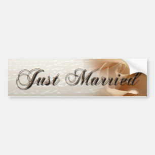 Gewoon gehuwde Roos Bumpersticker