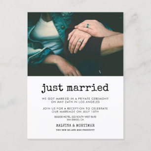 Gewoon gehuwde  schrijfmachinefoto briefkaart