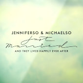 Gewoon gehuwde vinylauto raamsticker (Vel 3)