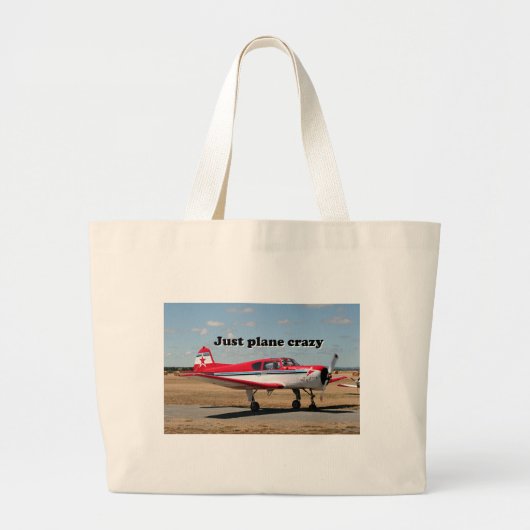 Gewoon gek op vliegtuig: Yak vliegtuig Grote Tote Bag (Voorkant)