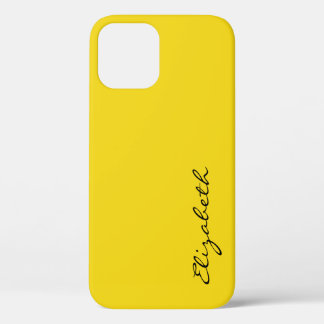 Gewoon gele achtergrond iPhone 12 pro hoesje