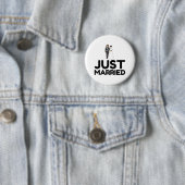 GEWOON GEMAAKT WEDDING BRIDE GROOM RONDE BUTTON 5,7 CM (In situ)