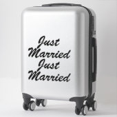 GEWOON GEMARRIEERDE XL-Stickers (2) - ZWART Sticker (Koffer)