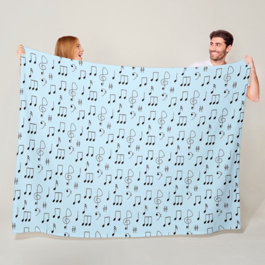 Gewoon Genoteerd Blauw Fleece Deken (In situ)