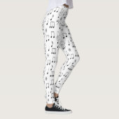 Gewoon genoteerd wit leggings (Rechts)