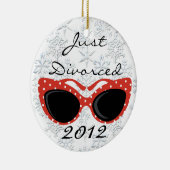 Gewoon gescheiden kerstversiering keramisch ornament (Rechts)