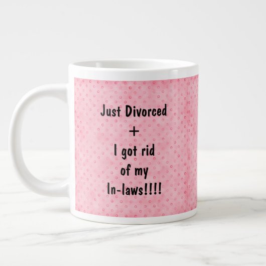 Gewoon gescheiden roze extra grote beker (Links)