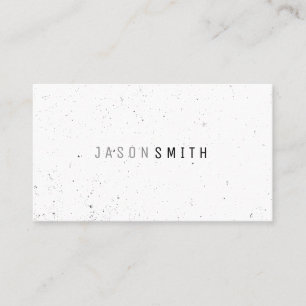 Gewoon gespikkeld (zwart/wit) visitekaartje