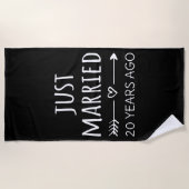 Gewoon getrouwd 20 jaar geleden... strandlaken (Voorkant)