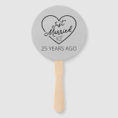 Gewoon getrouwd 25 jaar geleden III Handwaaier (Achterkant)