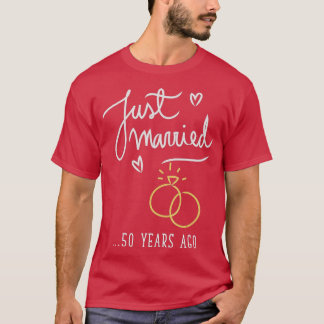 Gewoon getrouwd 50 jaar geleden huwelijk t-shirt
