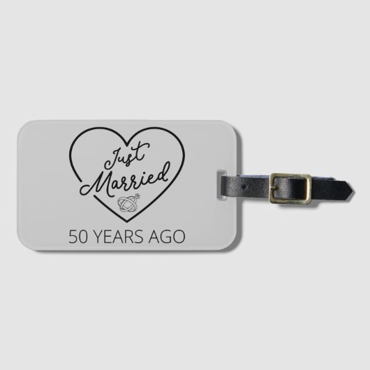 Gewoon getrouwd 50 jaar geleden III Bagagelabel (Voorkant (horizontaal))