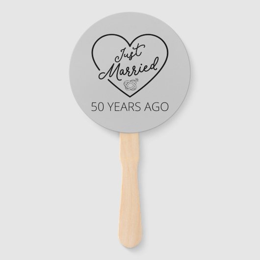 Gewoon getrouwd 50 jaar geleden III Handwaaier (Voorkant)