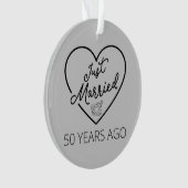 Gewoon getrouwd 50 jaar geleden III Ornament (voorkant)