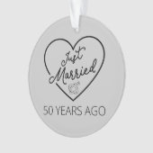 Gewoon getrouwd 50 jaar geleden III Ornament (voorkant)