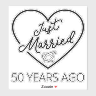 Gewoon getrouwd 50 jaar geleden III Sticker