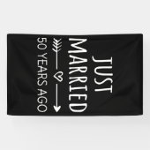 Gewoon getrouwd 50 jaar geleden... spandoek (Horizontaal)