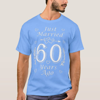 Gewoon getrouwd 60 jaar geleden, 60ste huwelijksja t-shirt