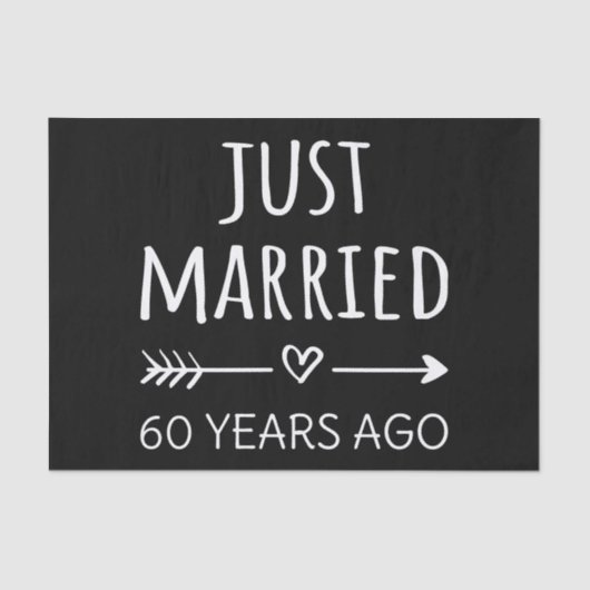 Gewoon getrouwd 60 jaar geleden. tissuepapier (Voorkant)
