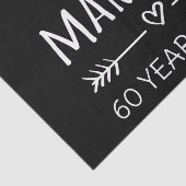 Gewoon getrouwd 60 jaar geleden. tissuepapier (Detail)