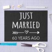 Gewoon getrouwd 60 jaar geleden. tissuepapier (Craft)