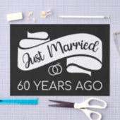 Gewoon getrouwd 60 jaar geleden V Tissuepapier (Craft)