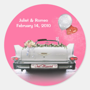 Gewoon getrouwd (aanpasbaar) ronde sticker