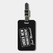 Gewoon getrouwd bagagelabel | Nieuw beheer (Voorkant verticaal)