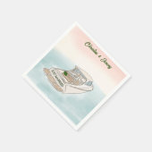 Gewoon getrouwd Boot cocktail Servet (Hoek)