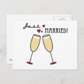 Gewoon getrouwd Briefkaart (Voorkant / Achterkant)