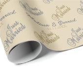 Gewoon getrouwd - bruiloft cadeaupapier (Rol Hoek)