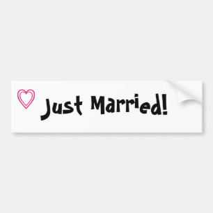 "Gewoon getrouwd!" Bumpersticker