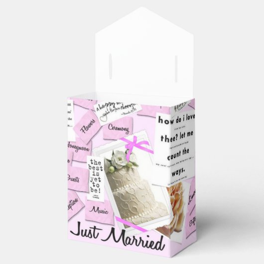 Gewoon getrouwd dank u bruiloft gunst box bedankdoosjes (Geopend)