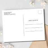 Gewoon getrouwd foto bruiloft blanco dank u briefkaart