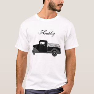 Gewoon getrouwd Hubby Wifey Truck T-Shirt Blk Grey