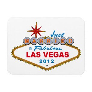 Gewoon getrouwd in Fabulous Las Vegas 2012 Vegas S Magneet
