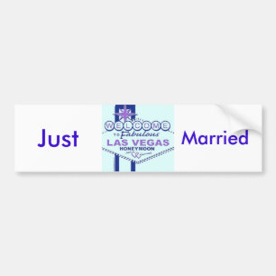 Gewoon getrouwd/Las Vegas Honeymoon Bumpersticker