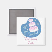 Gewoon getrouwd Magnet Magneet (Voorkant / Achterkant)