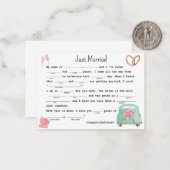 Gewoon getrouwd met libs notitiekaartje (Voorkant / Achterkant in situ)